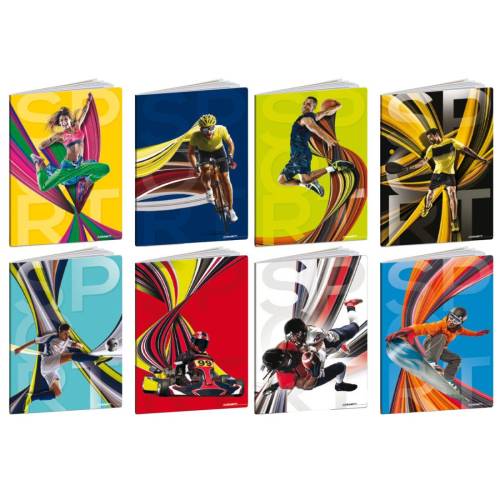 Maxiquaderno Sport 2024 - A4 - 4 mm -...