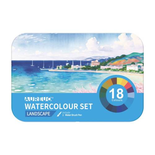 Acquerelli demi-godet - con pennello...