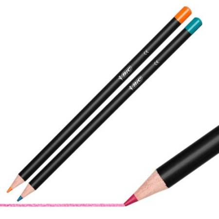 Matita Intensity Wood Premium - colori assortiti - Bic - conf. 12 pezzi