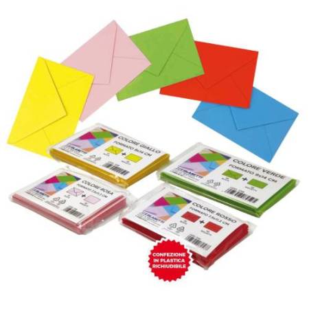 Buste e biglietti regalo - formati e colori assortiti - Blasetti - expo 25 conf.