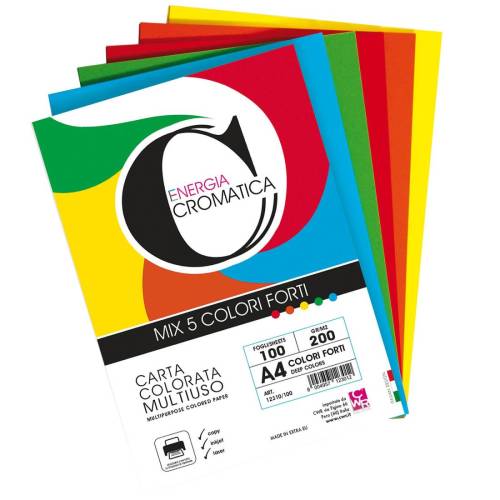 Risma carta Cromatica - A4 - 200 gr -...