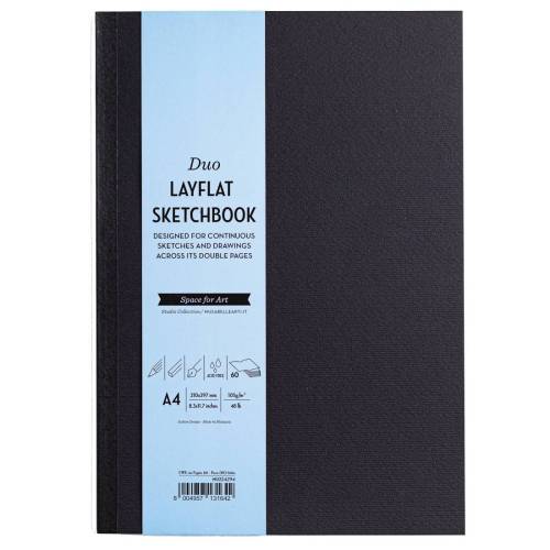 Sketchbook Duo Layflat - A4 - 105 gr...