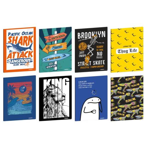 Maxiquaderno Teen Boy - A4 - 1 rigo...