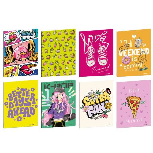 Maxiquaderno Teen Girl - A4 - 1 rigo...