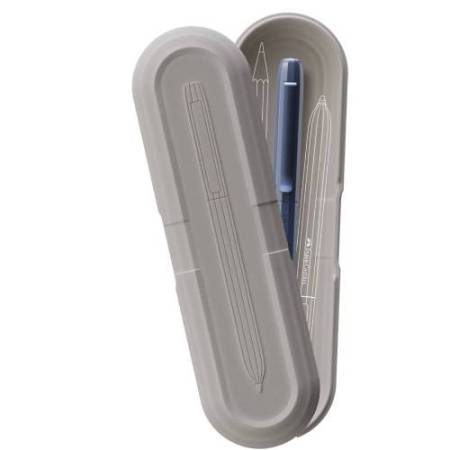 Penna a sfera Avori - punta M - fusto blu polvere - Faber-Castell