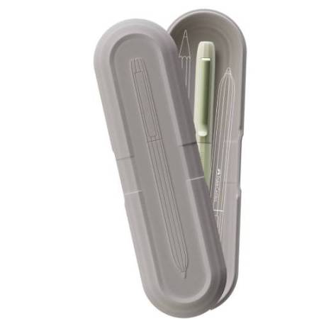 Penna a sfera Avori - punta M - fusto verde salvia - Faber-Castell