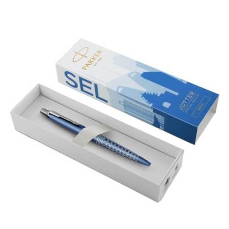 Penna sfera Jotter - Global Icon Seoul - punta M - fusto blu - Parker