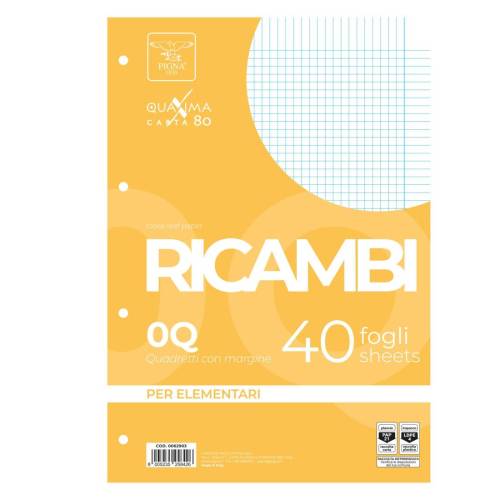 Ricambi forati Quaxima - A4 - 5 mm...