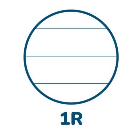 Maxiquaderno Monocromo - A4 - 1 rigo - 80 gr - 42 fogli - Pigna
