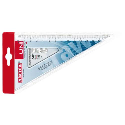 Squadra Uni - 60gradi - 15cm - Arda