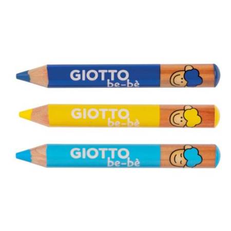 Supermatitoni - diametro mina 7 mm - con temperino - colori assortiti - Giotto - astuccio 12 pezzi