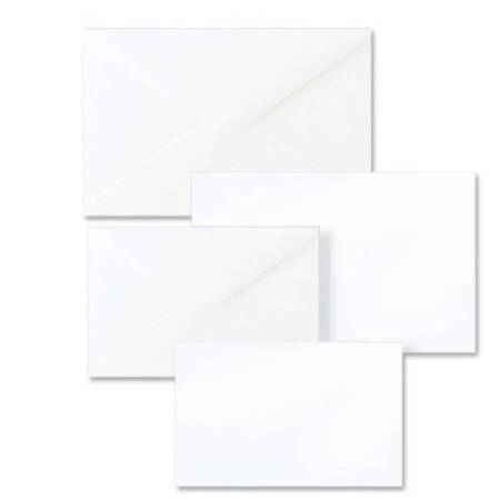 Taschetta 10 biglietti + 10 buste - Dalmazia - bianco - 75 x 112mm - Rex Sadoch