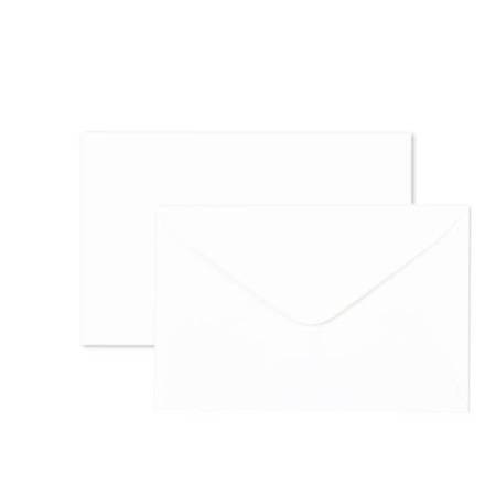 Scatola 100 biglietti + 100 buste - Bristol - bianco - 75 x 112 mm - Rex Sadoch