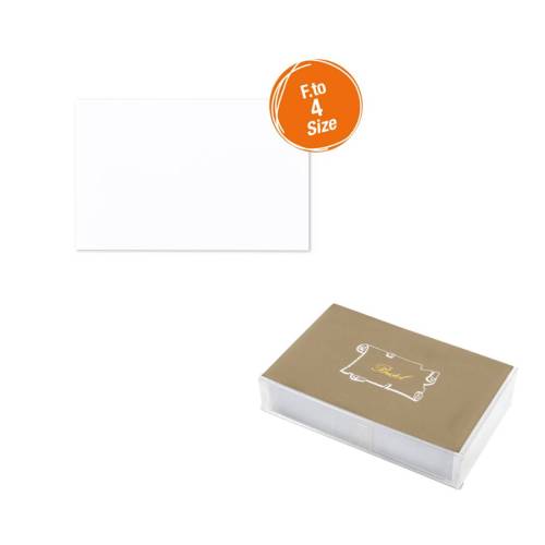 Scatola 100 biglietti bianchi - 240...