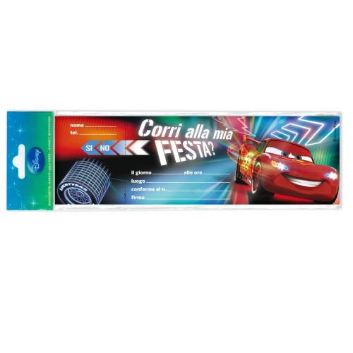 Blocchetto invito alla festa Cars 2...