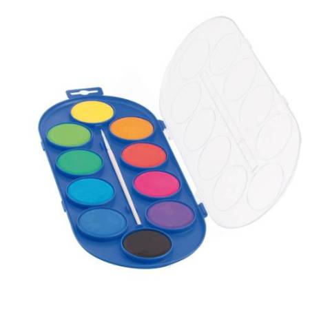 Pastiglie Acquerelli  - ø 44mm - colori assortiti - Primo - astuccio 10 pastiglie