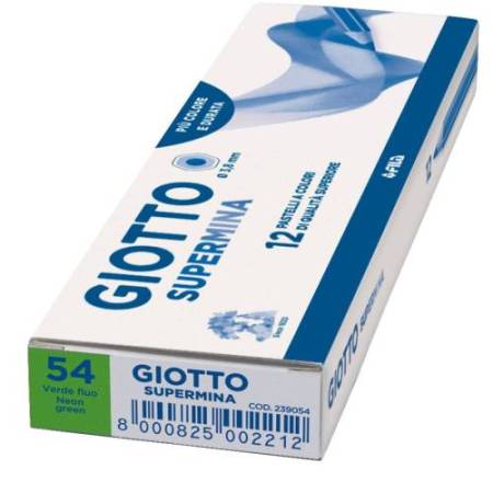 Pastello Supermina - mina 3,8 mm - verde fluo 54 - Giotto