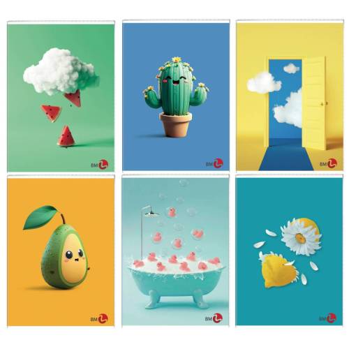 Maxiquaderno Vibes fantasia - A4 -...