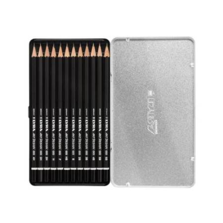 Matite Rembrandt Art Design - Lyra - astuccio metallo 12 matite assortite