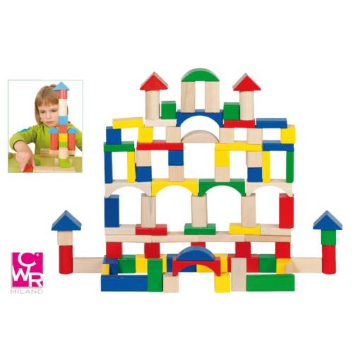 Gioco costruzioni in legno - pezzi...