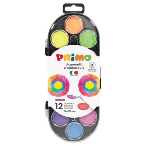 Pastiglie Acquerelli fluo e metal -...