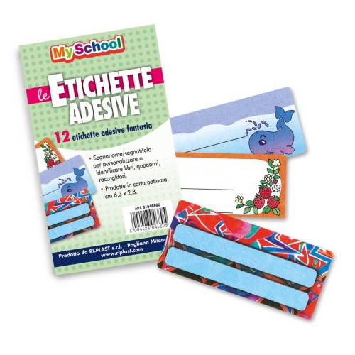 Etichetta adesiva segnanome - 6,3 x 8...