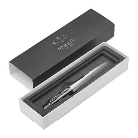 Penna sfera Jotter Core Stainless Steel - punta M - fusto acciaio - Parker