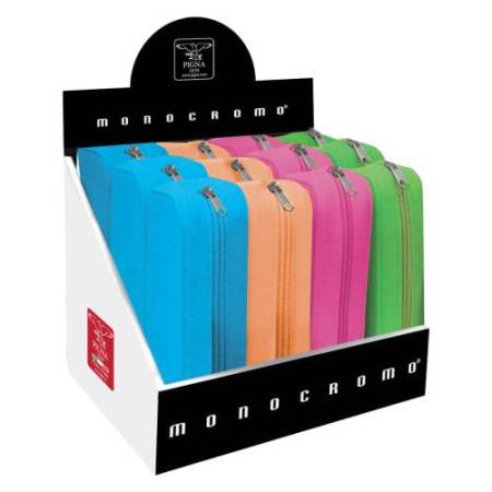 Bustina silicone Soft Touch Monocromo - 80x200x60 mm - colori assortiti fluo - Pigna