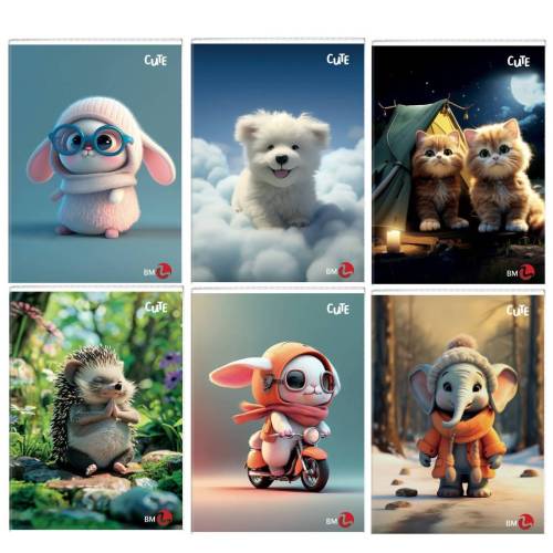 Maxiquaderno Cute fantasia - A4 -...