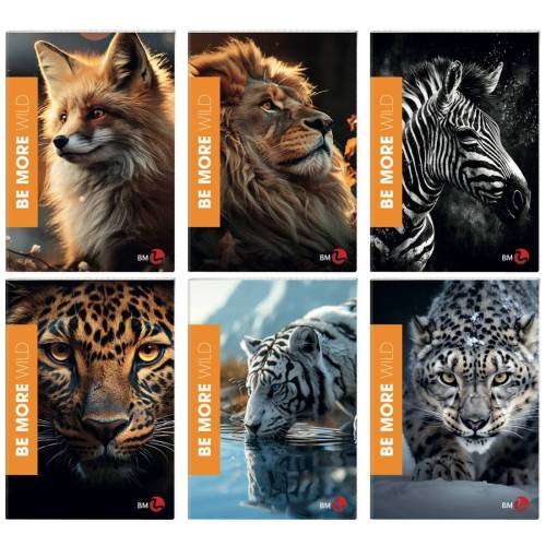 Maxiquaderno Be More Wild - A4 - 36+2...