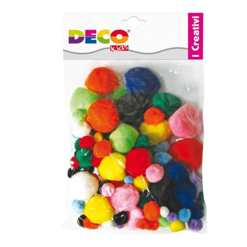 Pompons - colori assortiti - Deco -...