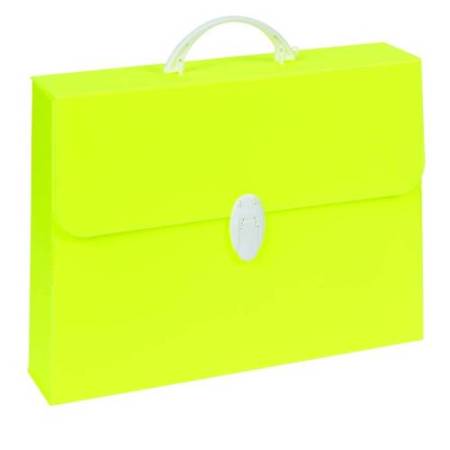 Valigetta Polionda Fluo - 28x39cm - dorso 8cm - colori assortiti - Favorit