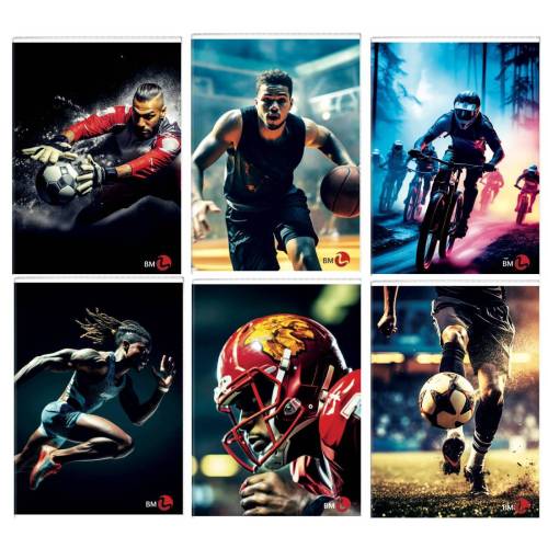 Maxiquaderno Sport fantasia - A4 -...