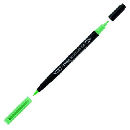 Pennarelli Aqua Brush Duo - punte 2/4 mm - colori assortiti - Lyra - astuccio 36 pezzi