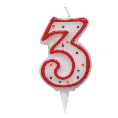 Candelina Zuccherino - numero 3 - H...