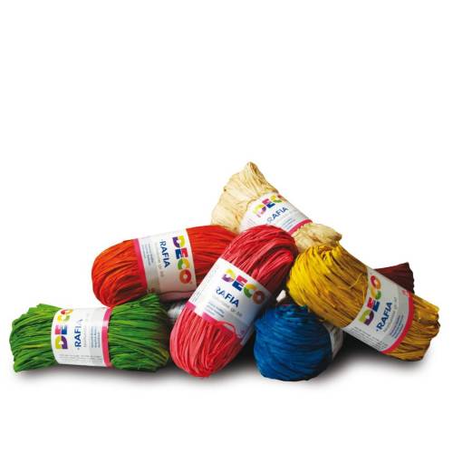 Rafia - colori assortiti - Deco -...