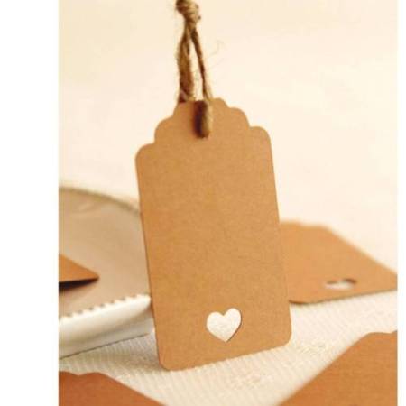 Fustella - motivo tag - dim. sagoma 50 mm - Deco