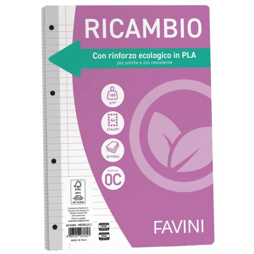 Ricambi c/rinforzo ecologico - A4 -...
