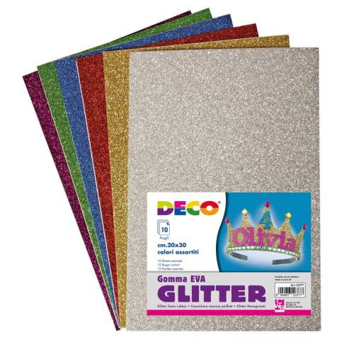 Gomma Crepp Glitter - 20x30 cm -...