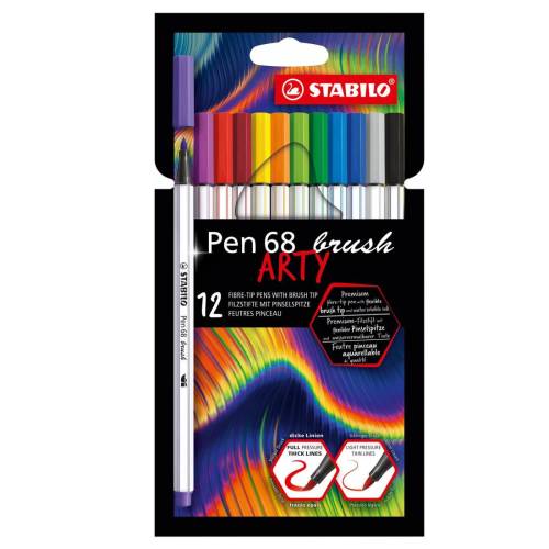 Pennarello Pen 68 Brush Arty Line...