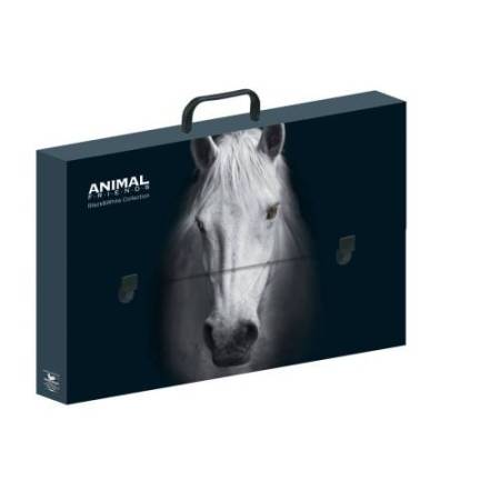 Valigetta polionda Animal Friends - 38 x 53 cm - dorso 5 cm - fantasie assortite - Colorosa