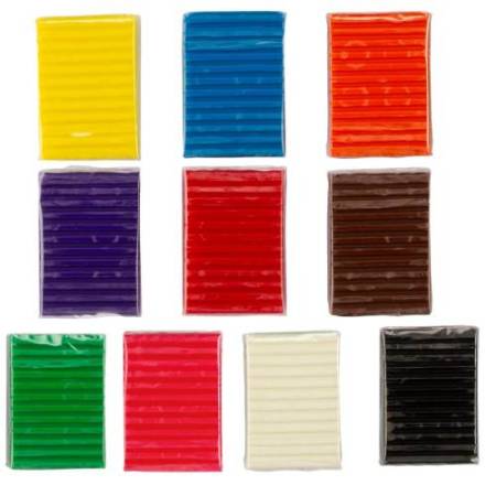 Pasta Pongo - panetto 50 gr - colori assortiti - Giotto - conf.10 pezzi