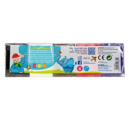 Pasta Pongo - panetto 50 gr - colori assortiti - Giotto - conf.10 pezzi