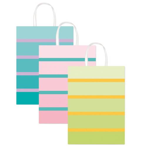 Shopper bicolor - con manici - carta...