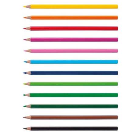 Pastelli Elios - mina 3 mm - con temperamatite - Fila - astuccio 12 pezzi