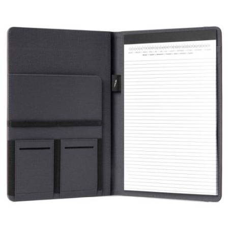 Portablocco Meet - con elastico - 31 x 25 x 1,4 cm - grigio - In Tempo