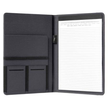 Portablocco Meet - con elastico - 31 x 25 x 1,4 cm - antracite - In Tempo