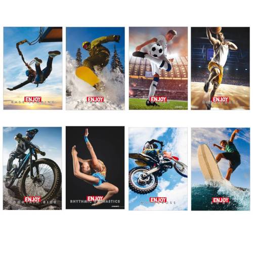 Maxiquaderno Enjoy Sport 2023 - A4 -...