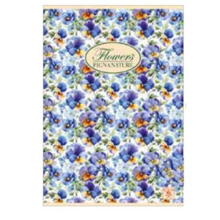 Quaderno Nature Flowers - A5 - 1 rigo - 42 fogli - 80 gr - Pigna