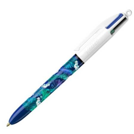 Penna a sfera 4 Colors Decor - fantasie assortite - Bic - expo 30 pezzi